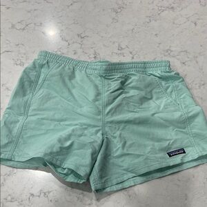 Patagonia Women's Mint Green Athletic Shorts